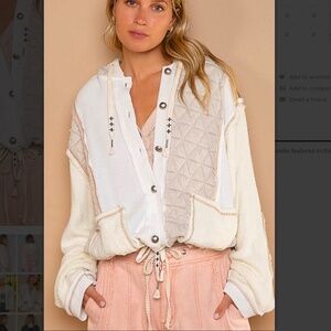 POL “ Chicago 3 “ POL Quilted Thermal Jacket with Waist String and Hood 56